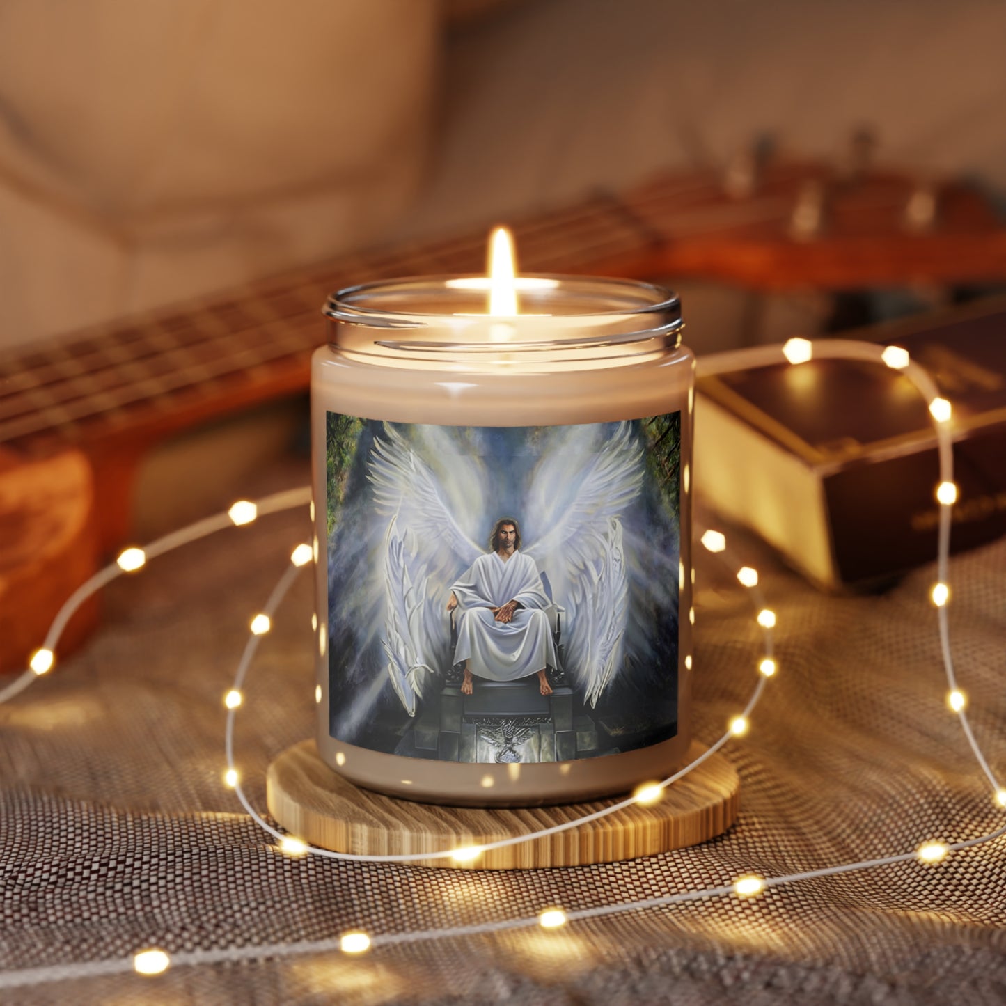 Archangel Samael Scented Candle for offerings, rituals, initiations or praying and meditation - Angelic Thrones: Your Gateway to the Angelic Realms