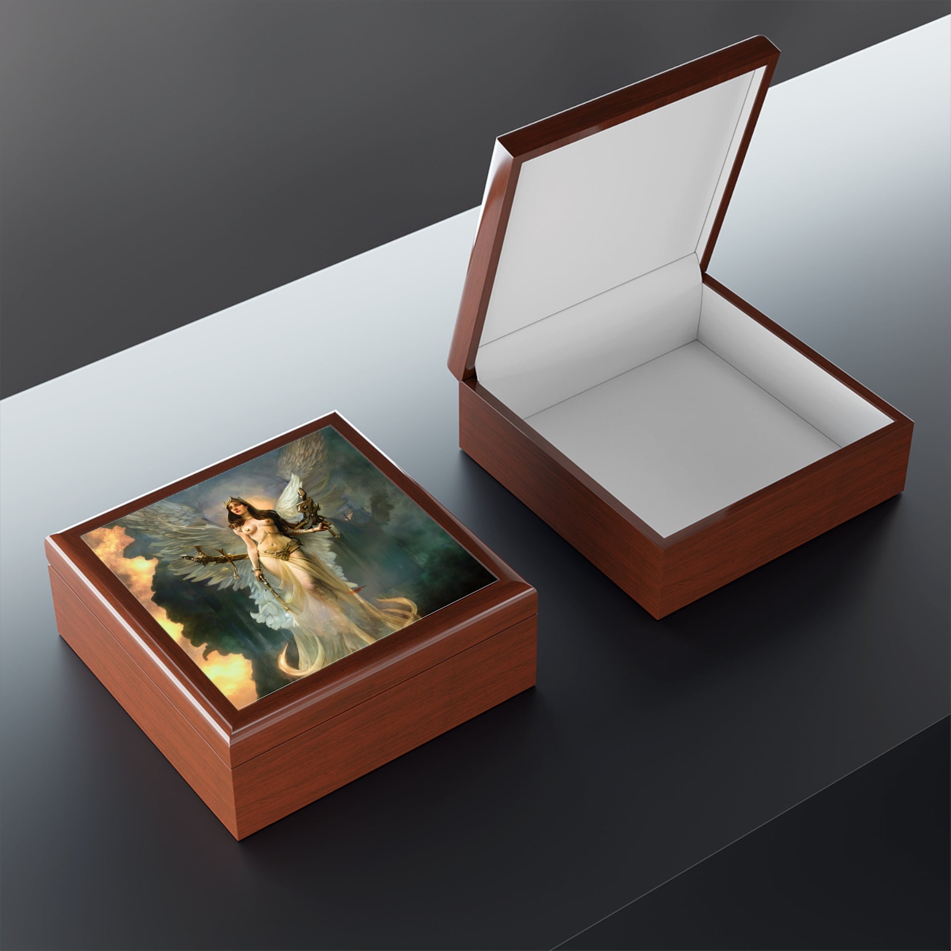 Guardian Angel Aniel Jewelry Box to store your talismans and rings - Angelic Thrones: Your Gateway to the Angelic Realms